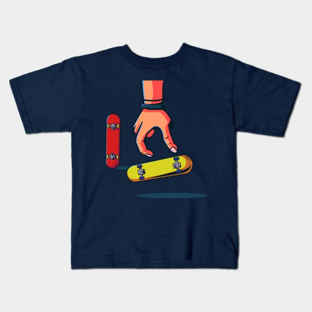 Fingerboard Kids T-Shirt by ffsfikri